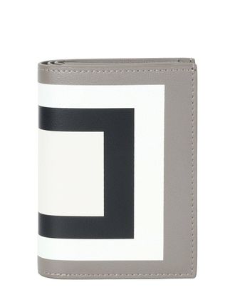 Tiffany & Fred Geometric Print Leather Wallet