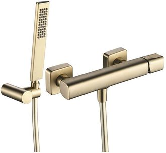 OEM Grifo De Ducha De Pared Laveo Tores Con Juego De Ducha, Oro Cepillado