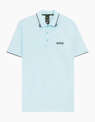 HUGO BOSS Mens Hugo Boss Mens Light Blue Paddy Pro Polo Shirt - Size: 38