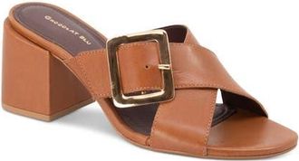 Chocolat Blu Eiko Block Heel Sandal in Whiskey Leather at Nordstrom, Size 6.5-7Us