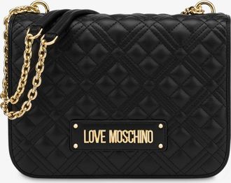 Love Moschino Borsa a spalla New Shiny Quilted - Nero