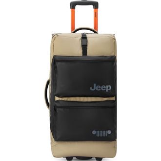 Jeep JS006B 27 Inch Two Wheel Rolling Travel Duffle Bag in Warm Sand at Nordstrom