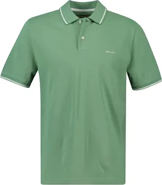 GANT Poloshirt met knoopsluiting - Groen