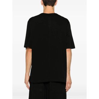 Rick Owens Organic Cotton Crew Neck T-Shirt - Black