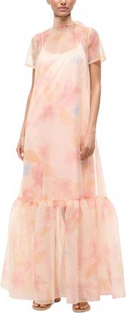 Staud Calluna Maxi Dress In Pink /spring Day