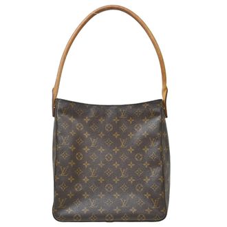 Louis Vuitton Looping Monogram Canvas Brown Canvas Handbag (Pre-Owned)