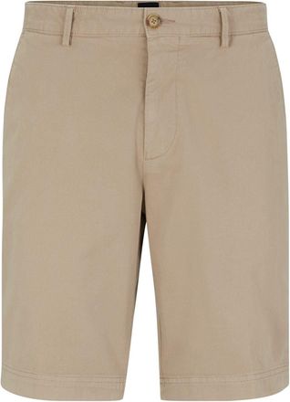 HUGO BOSS Mens Slice Chino Shorts, Fabric in Open Beige - Size 30 (Waist)