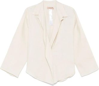 Twin-Set Blusa in lino - Toni neutri