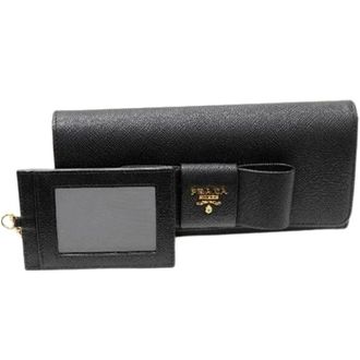 Prada Pre-owned portafogli di pelle - - Pre-owned - Donna - Nero - ONE SIZE