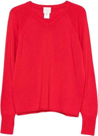 Alysi Maglieria con scollo a V - - Knitwear - Donna - Rosso - S