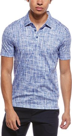 Raffi Brushed Gingham Polo Shirt