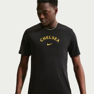 Nike Chelsea FC Nike Mens Soccer T-Shirt in Black | IM1657-010