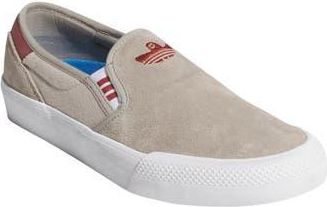 adidas Shmoofoil Slip-On Sneaker in Putty Beige/Ruby/Beige at Nordstrom Rack, Size 14