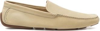 Bally Beige Su&egrave;de Mocassin met Rubberen Zool - Heren - Loafers - Beige - 40 EU - Su&egrave;de - Schoenen