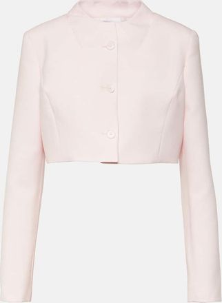 Coperni Trompe loeil cropped virgin wool jacket