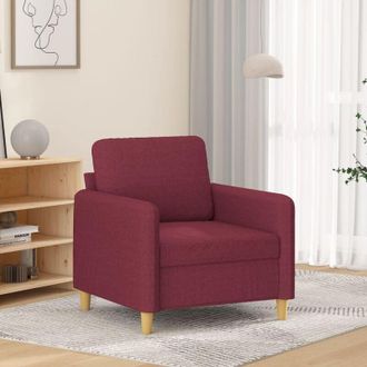 vidaXL Sill&oacute;n De Tela Rojo Tinto 60 Cm Vidaxl