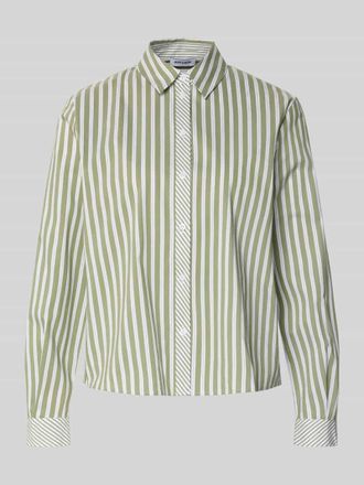 More & More More & More Hemdbluse mit Knopfleiste in Oliv, Gr&ouml;&szlig;e 34