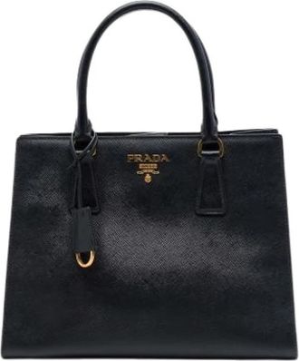Prada Pre-owned Vintage Satchel - Dames - Vintage Shopper - Zwart - ONE Size - Leer - Vintage