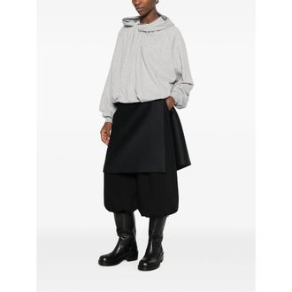 Dries Van Noten Twisted-Front Cotton Sweatshirt - Gray