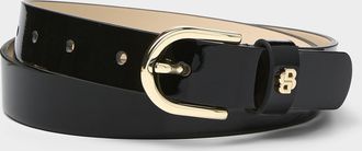 BOSS Womens Scralet D-buckle patent leather belt