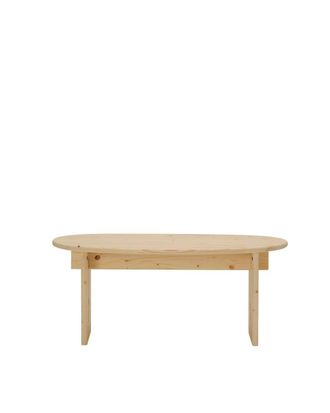 Hannun Mesa de centro de madera de abeto en color beige, 102cm