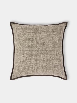 De Le Cuona Tribal Linen and Wool Cushion (23.5in/60cm)