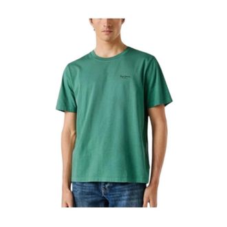 Pepe Jeans London T-Shirts, male, Green, Size: XL T-shirt