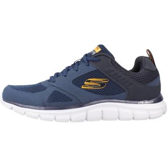 Skechers Schoenen, Heren, Blauw, 43 EU, Leer, Track - Syntac