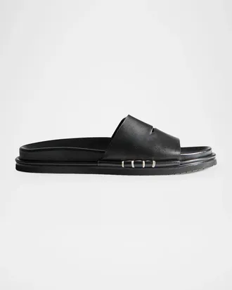J.W.Anderson Men & apos;s Fussbett Loafer Leather Slides