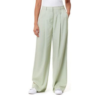 Scotch & Soda Rose High Waist Wide Leg Pleat Front Pants in Pistachio at Nordstrom Rack, Size 28 X 30