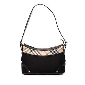 Burberry Pre-owned Burberry Nova Check Trimmed Canvas Shoulder Bag Ladies CXROZCEXJJJTEJ2D