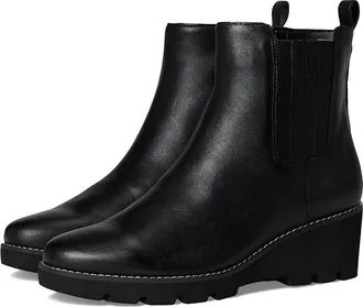Vionic Aria Booties Womens Boots Black Leather : 11 M