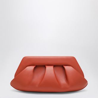 Themoirè Tia Orange Clutch