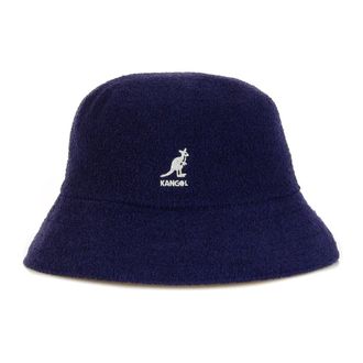 Kangol Navy Bermuda Bucket Hat - Heren - Hoeden - Blauw - S - Nylon - Accessoires