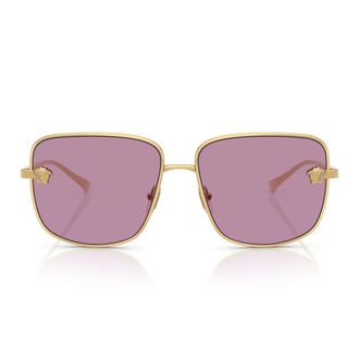 Versace Sunglasses Ve2282 1002 Ak Gold/Purple Women