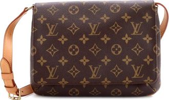 Louis Vuitton Musette Tango Handbag Monogram Canvas shoulder bag - Bruin