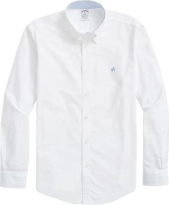 Brooks Brothers Regent Regular-fit Non-iron Overhemd - Heren - Zakelijke Overhemden - Wit - XS - Katoen - Overhemden