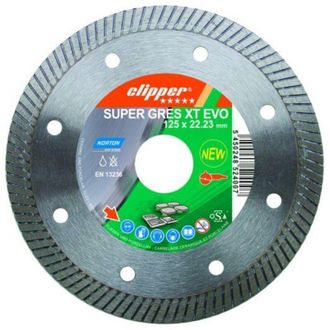 Norton Taza De Corte Turbo Clipper Extreme Ceram 125mm, Ideal Para Cer&aacute;mica Y Baldosas, Corte R&aacute;pido Y Preciso, Alta Durabilidad