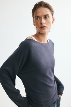 H&M Off-the-shoulder Sweater in Dark Gray at Nordstrom, Size Small