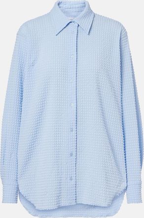 Hunza G Resort oversized seersucker shirt