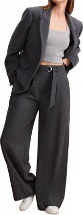 Lune Active Izzy Oversized Blazer In Dark Grey