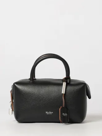 Max Mara Mini borsa Holdall a bauletto in pelle liscia con charm