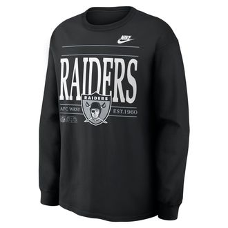 Nike Las Vegas Raiders Rewind Max90 Nike Mens NFL Long-Sleeve T-Shirt in Black | 04T900A8DV-SD5