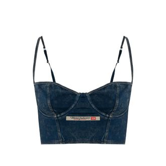 Diesel Sheila-Dnm Logo-patch Bra