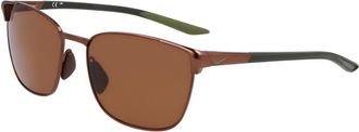 Nike METAL FUSION FV2377 215 Mens Sunglasses Brown Size 55