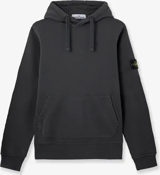 Stone Island Felpa in cotone con patch logo laterale - STONE ISLAND - gender_Man