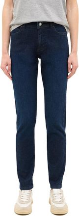 Mustang Slim-fit-Jeans MUSTANG Damen Style Crosby Relaxed Slim, Damen, Gr. 44, L&auml;nge 32, blau (841 dunkelblau), Denim/Jeans, 85% Baumwolle, 13% Polyester, 2% 