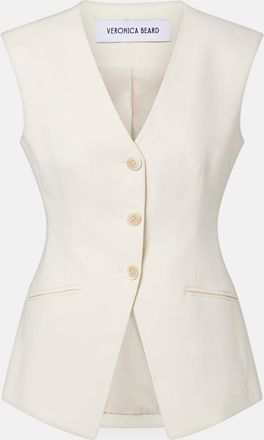 Veronica Beard Gillson cotton-blend twill vest
