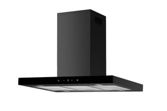 Respekta Cappa Aspirante Cappa Ad Isola Cappa A Camino Da 90 Cm Nero Opaco Touch Control Respecta