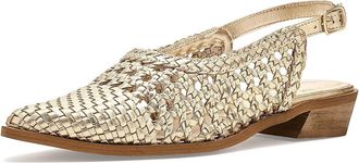 Seychelles Roxanne Womens Flat Shoes Gold Leather : 9.5 M, Synthetic